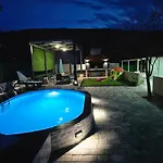 Grey House With Heated Pool Drnis Kricke