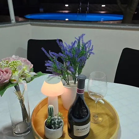 Grey House With Heated Pool Drnis