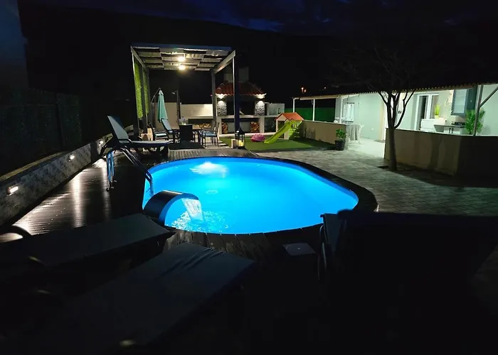 Grey House With Heated Pool Drnis Holiday home